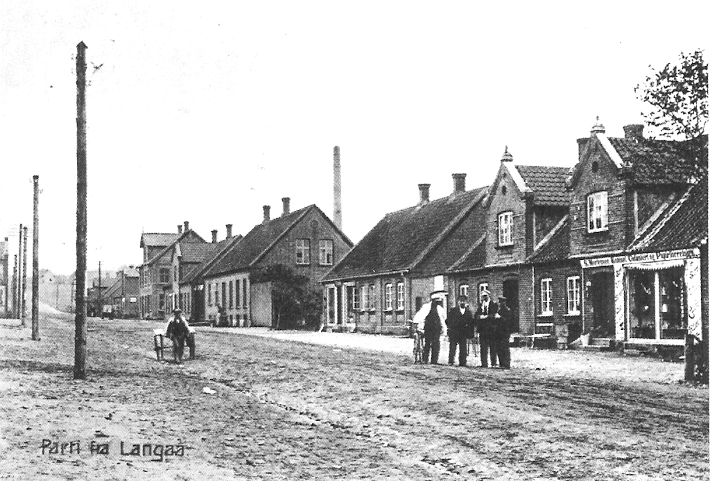 Parti fra Langå ca.1900